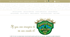 Desktop Screenshot of crookedcreekantlerart.com